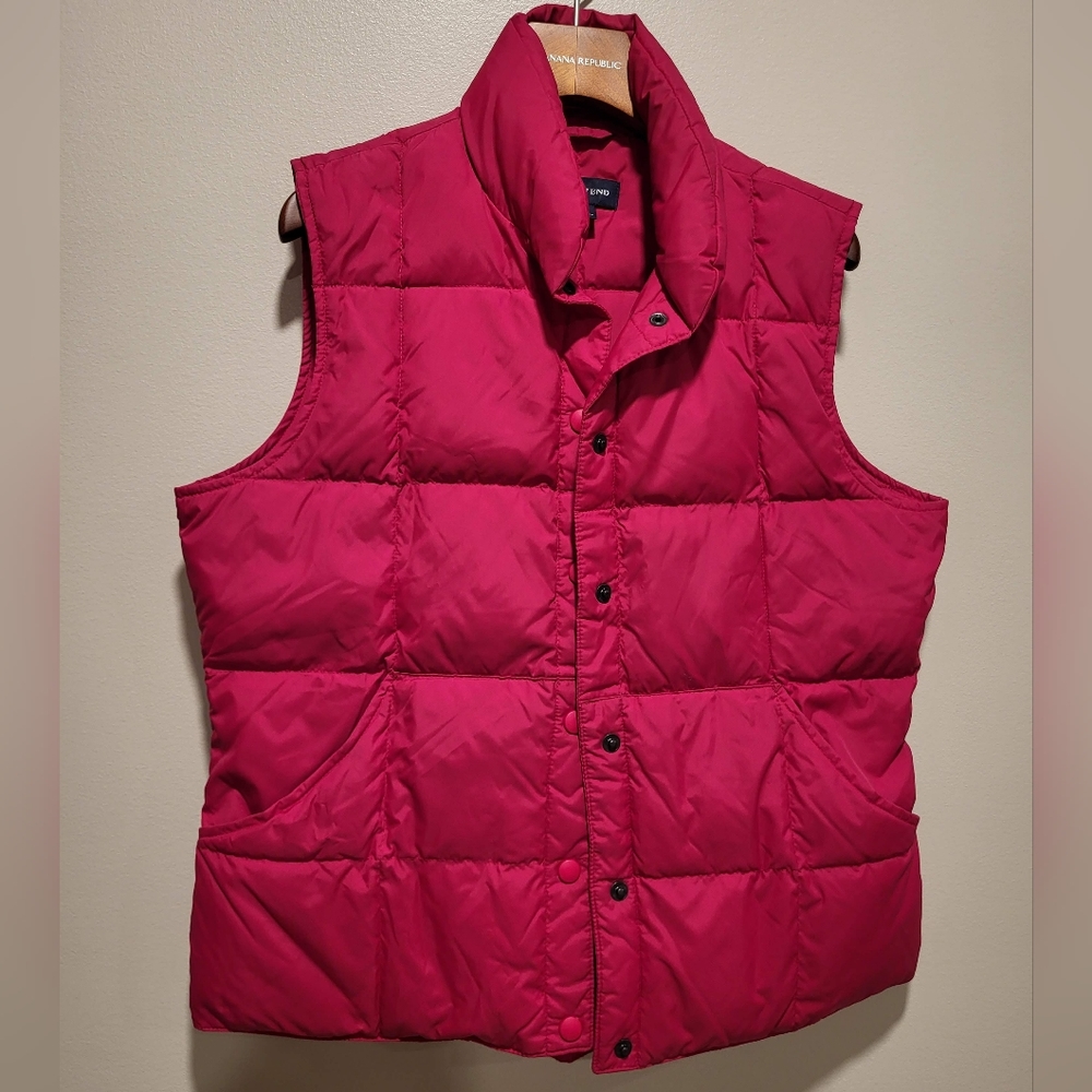 Lands End down puffer vest